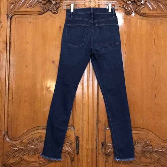 Frame Le High Triangle Selma Raw Hem Jeans - Picture 6 of 11